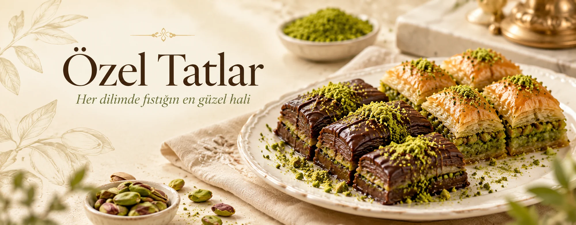 Özel Tatlar — Her dilimde fıstığın en güzel hali